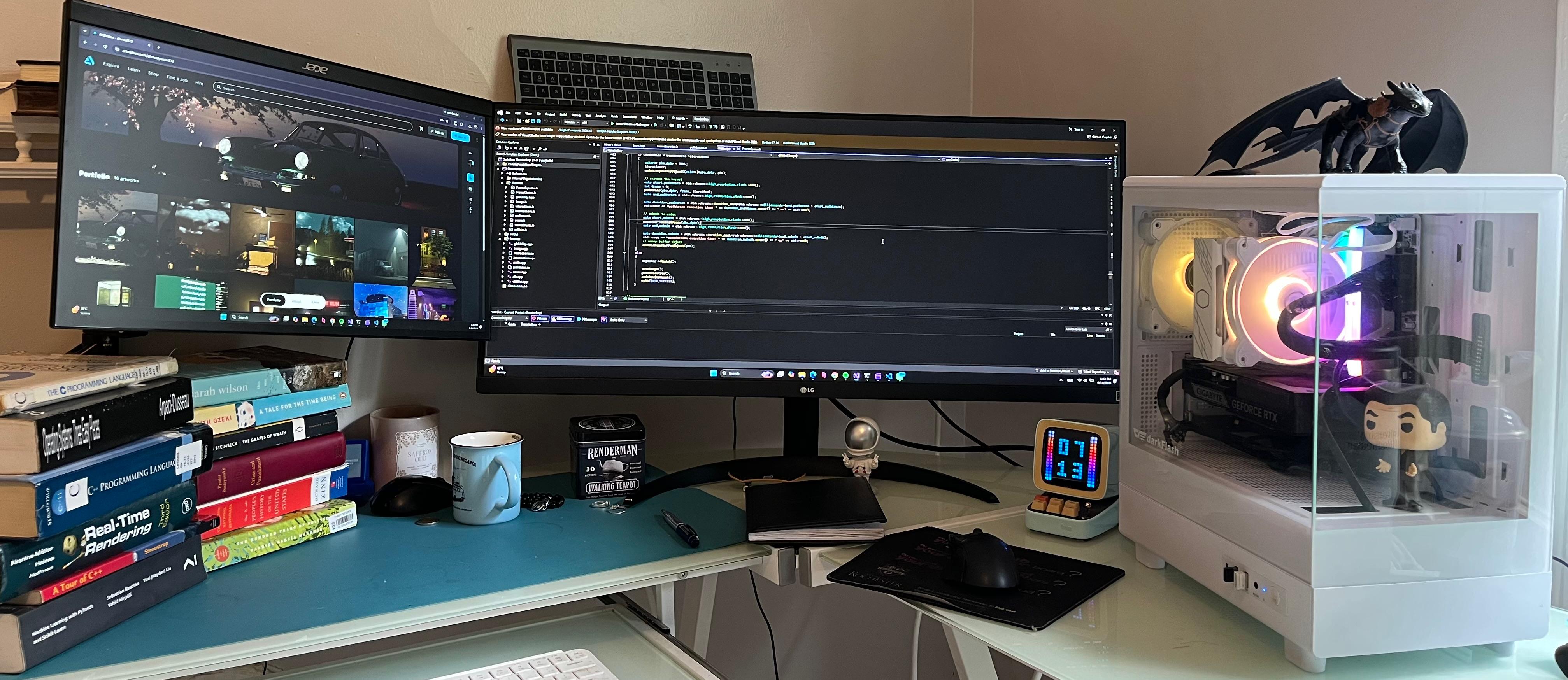 My desk setup: ...